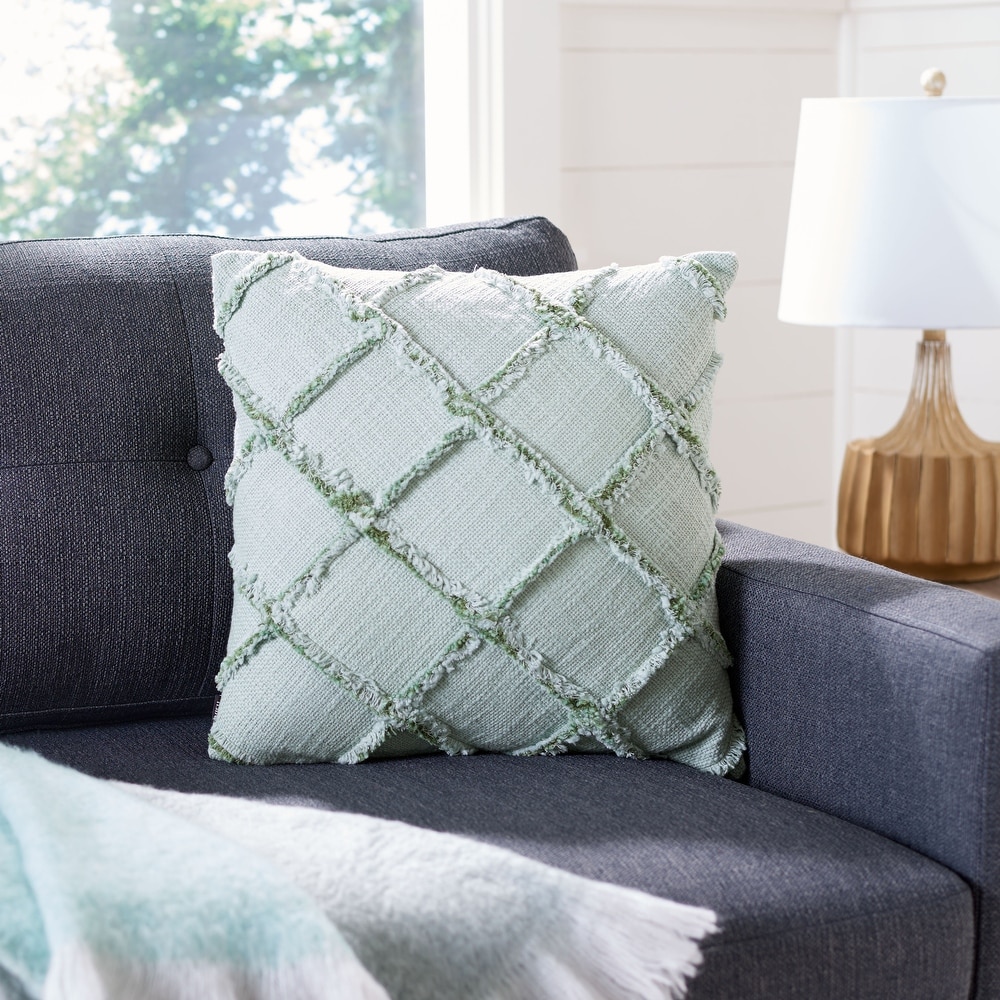 Gray green discount throw pillows