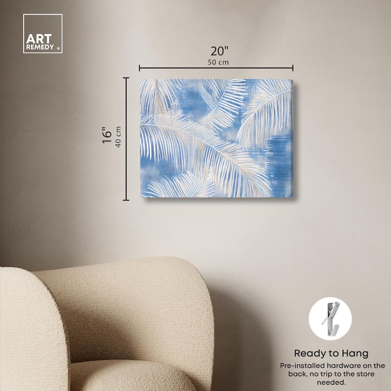 Sky Palm Silhouettes Canvas by Art Remedy, Gallery Wrapped