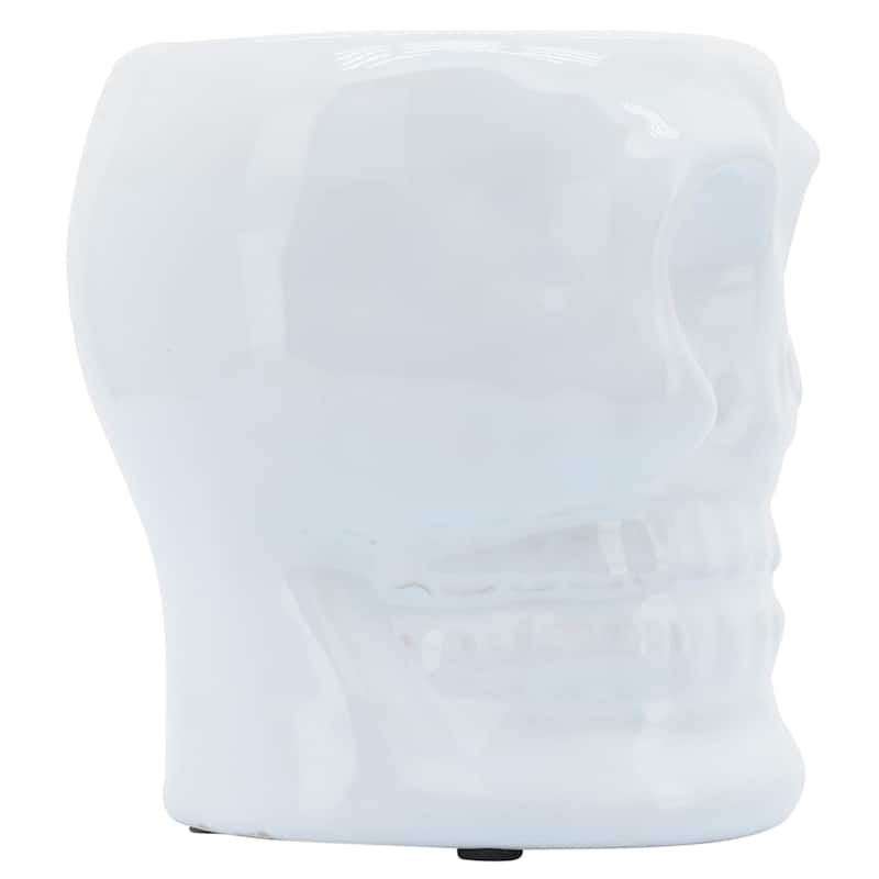Decorative Ceramic Skull Table Vase