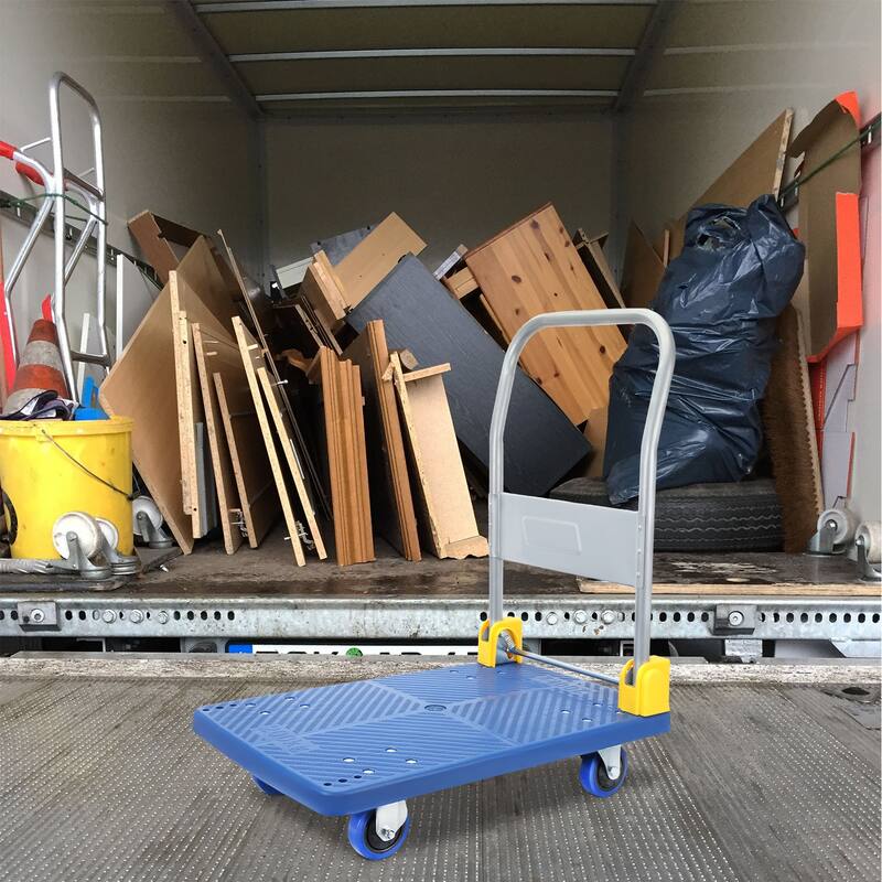 Foldable Push Hand Cart, Platform Truck