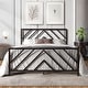 preview thumbnail 8 of 19, CraftPorch Classic Geometric Slat Metal Platform Bed