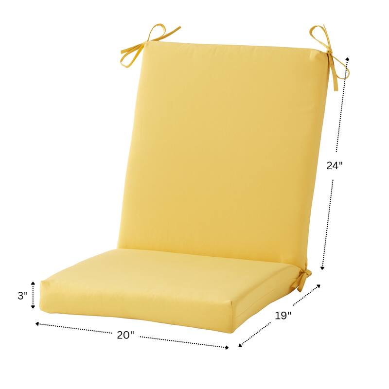 Greendale Home Fashions Outdoor High Back Chair Pad