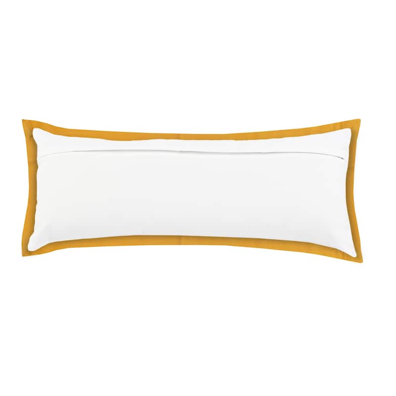 Sevita Golden Empire Bordered Throw Pillow