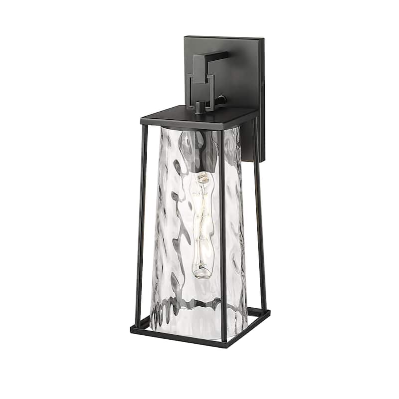 Millennium Lighting Dutton 1 Light Outdoor Wall Sconce in Powder Coat Black