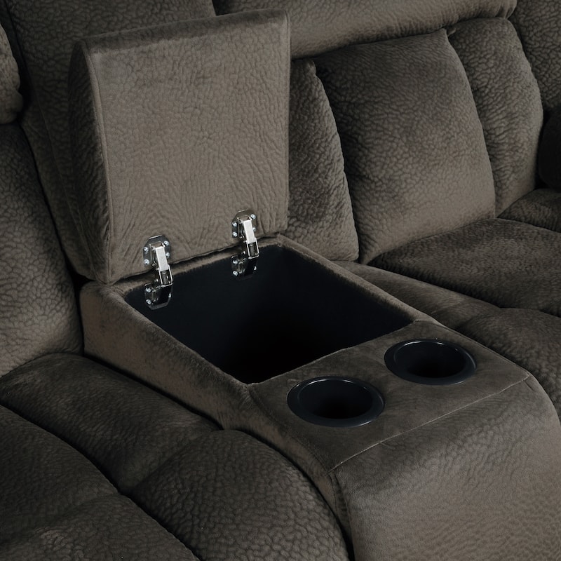 Brooks Double Glider Reclining Loveseat