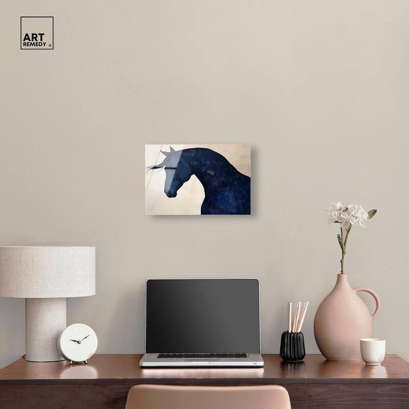 Blue Horse I Acrylic by Art Remedy, Ready to Hang