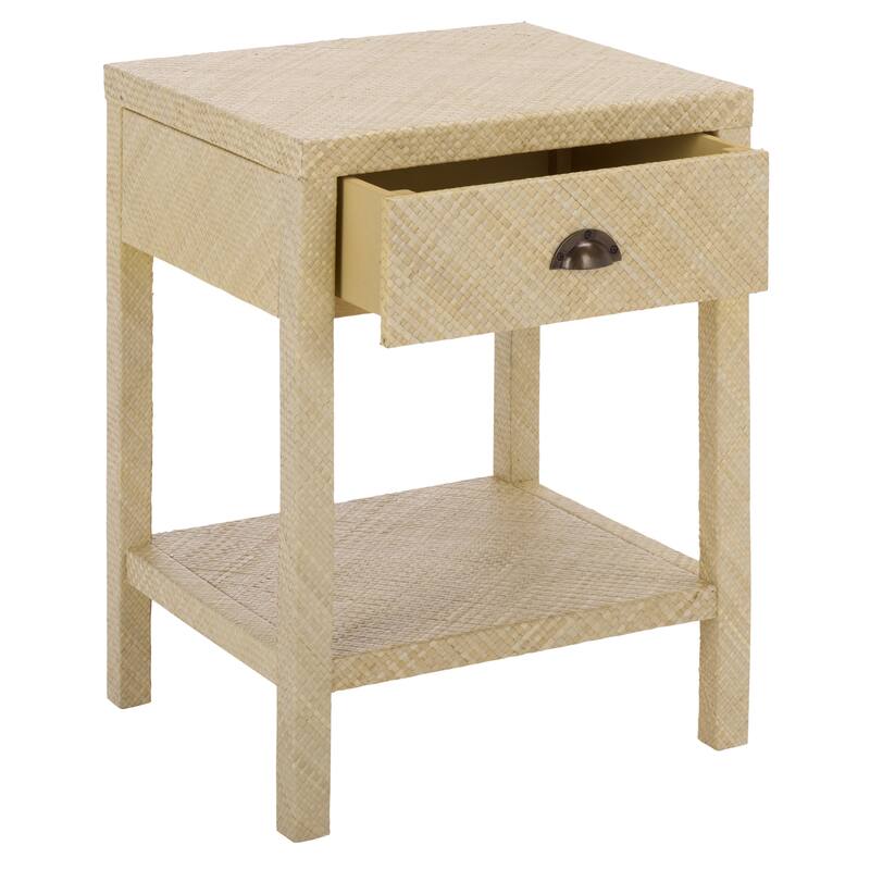 SAFAVIEH Home Epke 1-Drawer 1-Shelf Accent Table - 17"W x 15"D x 24"H