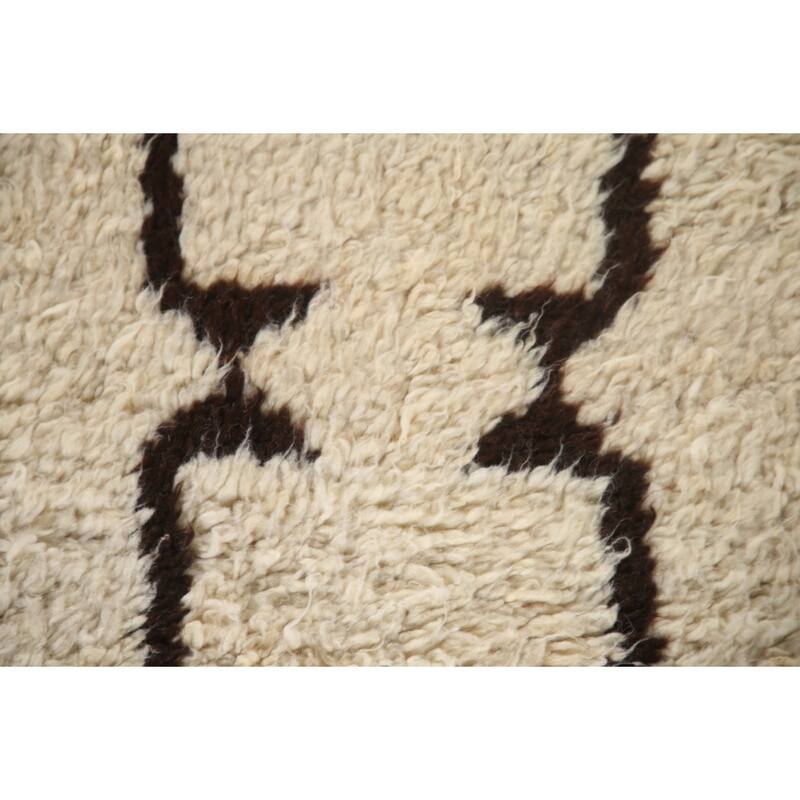 Beige Anatolian Runner Rug Handmade Turkish Wool Carpet - 3'3"x 9'7"