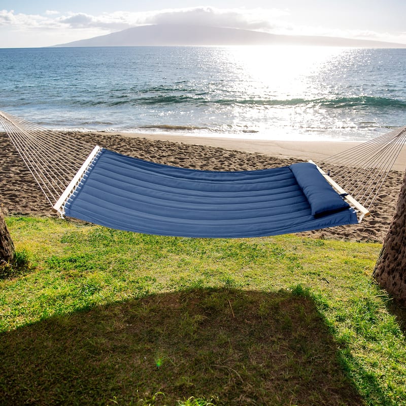 Outdoor Portable 2 Person Hammock with Spreader Bar - 78.7*55.1 - On Sale -  Overstock - 35152963
