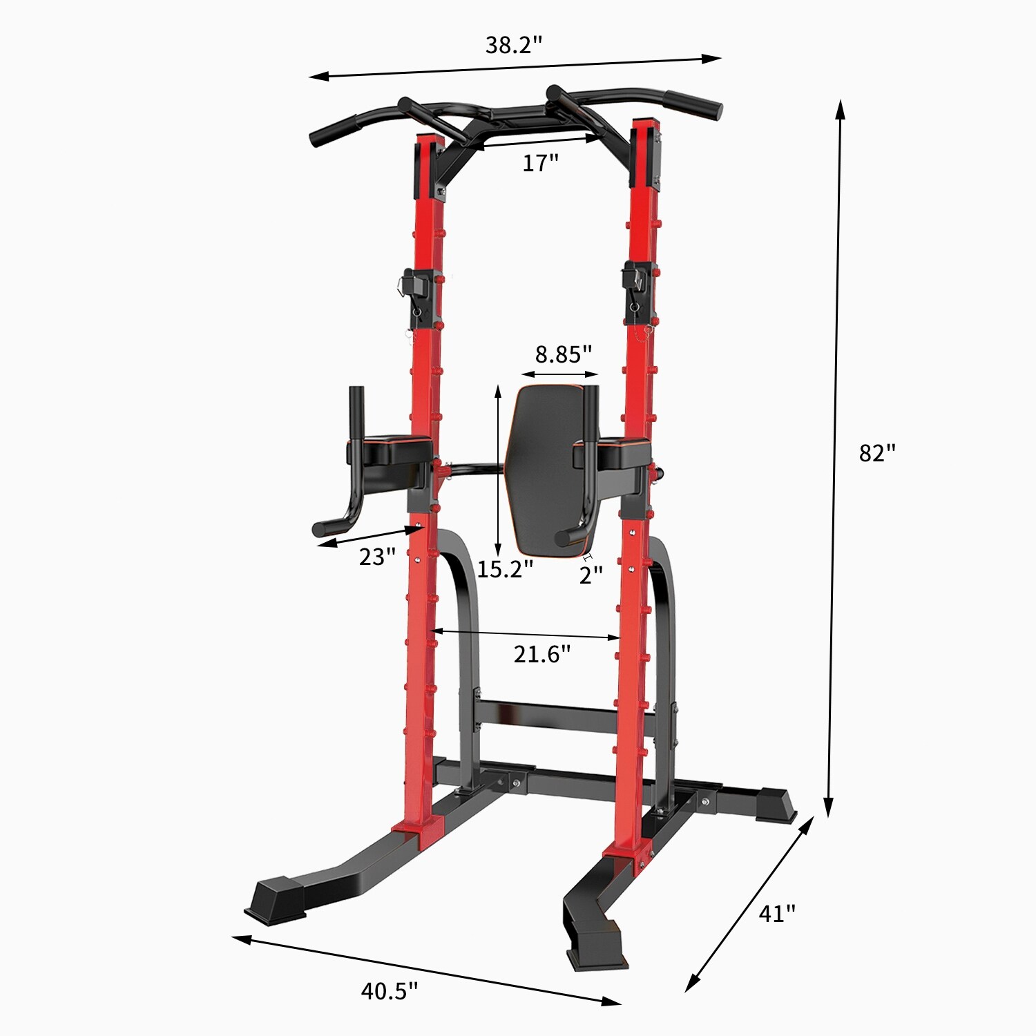 Ainfox adjustable power tower pull up bar strength fitness sale