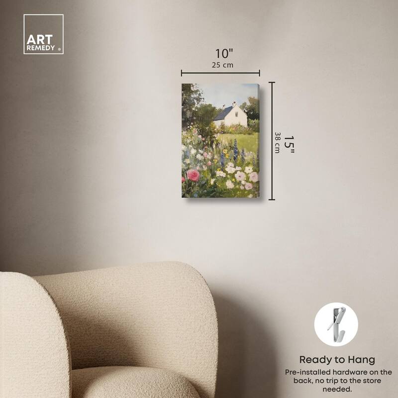 Floral Farmhouse II Canvas by Art Remedy, Gallery Wrapped