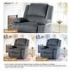 preview thumbnail 53 of 79, Vegan Leather Upholstered Push Back Manual Recliner Chair