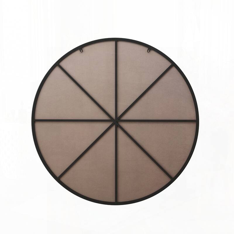 Black Circular Mirror Metal Framed Mirror Round Vanity Mirror Dressing Mirror
