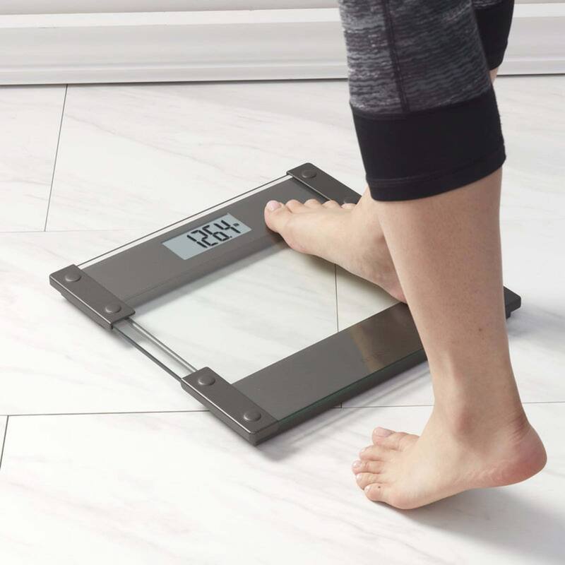 Taylor Digital Glass & Stainless Steel Hinge Design Body Composition Scale