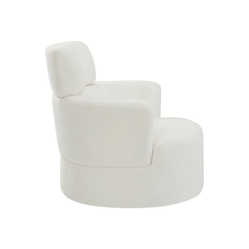 360°Swivel Chair Upholstered Accent Barrel Chair