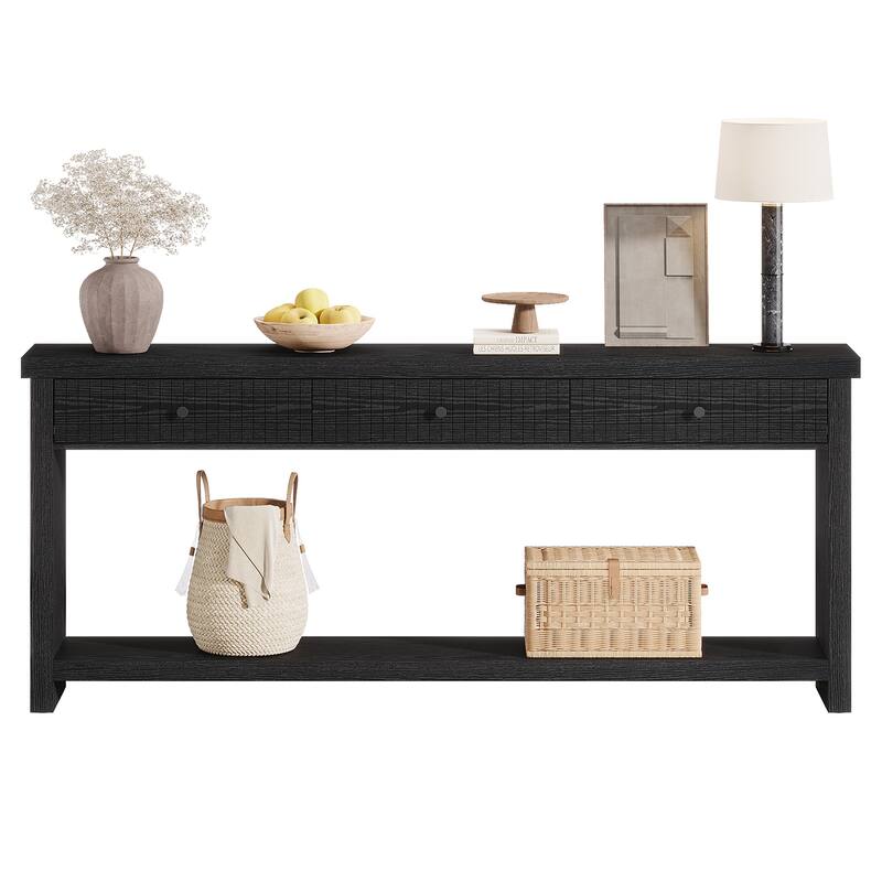 70.9" Extra Long Console Table with Drawers & Storage, Entryway Sofa Couch Foyer Accent Table for Living Room Hallway Entrance