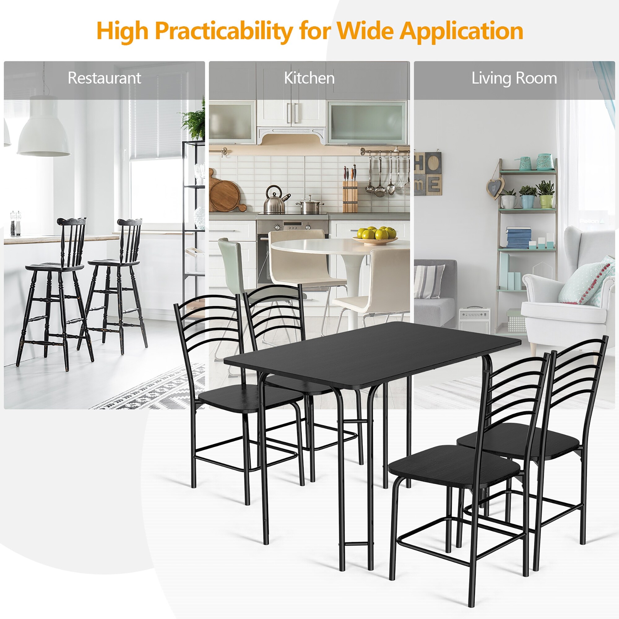 Giantex 5 piece hotsell kitchen dining set