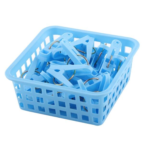 Shop Home Clothes Hanging Pegs Clothespins Hanger Clips Blue 20pcs