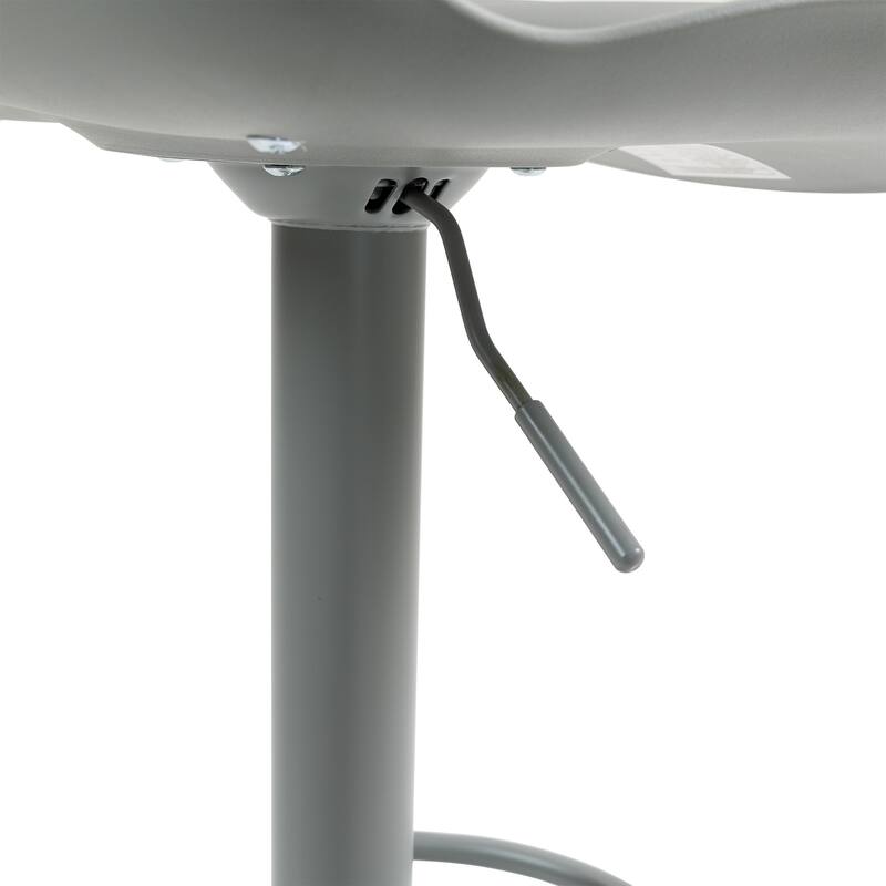 Counter Height Bar Stools Set of 2, Height Adjustable Swivel Bar Stools, Armless PU Leather Kitchen Island Chairs