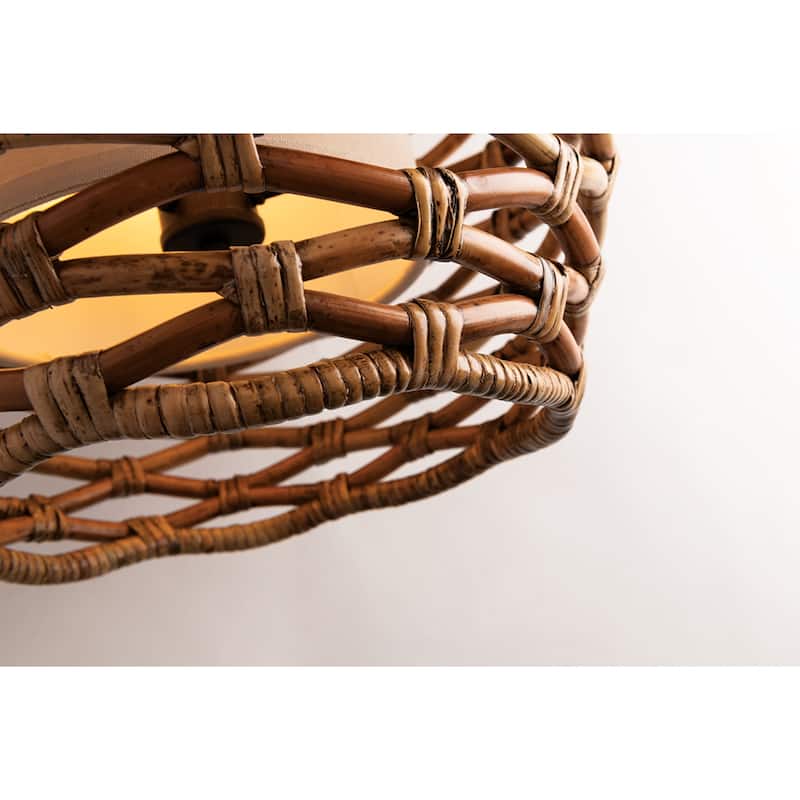 Troy Lighting Balboa 8-light Bronze and Natural Pendant