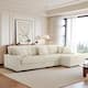 118.4"W Plush Modular Sectional Sofa with Pillows