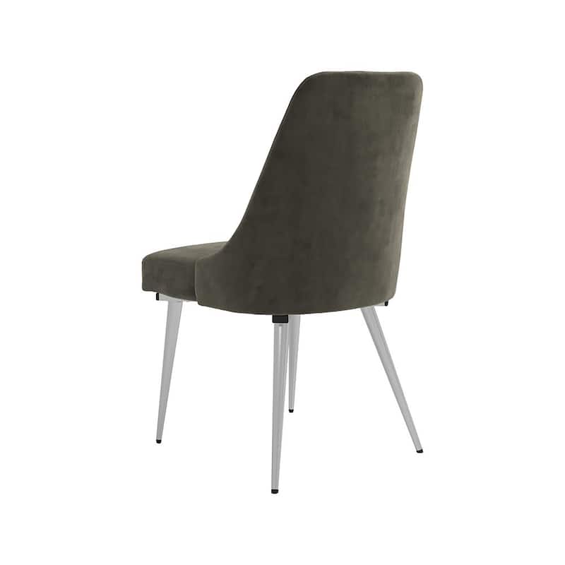 Padded Side Chair with Chrome Legs (Set of 2)