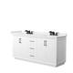 Option White, Black Trim, White Quartz Top