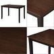 preview thumbnail 17 of 37, Roomfitters 5-Piece Dining Table Set, Rectangular Wood Kitchen Table and 4 X-back Chairs, Transitional Style