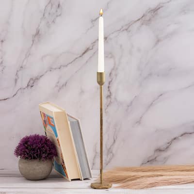 Candle Holder H 12" x Dia 2.25" Old Brass - OLD BRASS - OLD BRASS