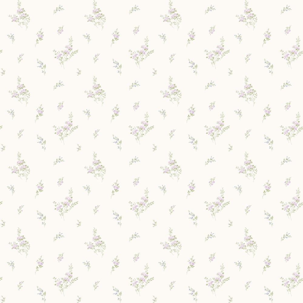 Galerie Wallcoverings Miniatures 3 Tiny Rose Cluster Design Vinyl on Non-woven Matte Wallpaper Roll