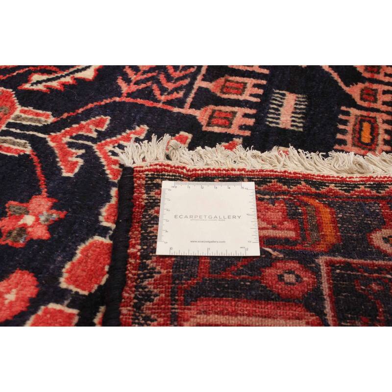 ECARPETGALLERY Hand-knotted Anadol Navy Wool Rug - 3'7 x 9'7