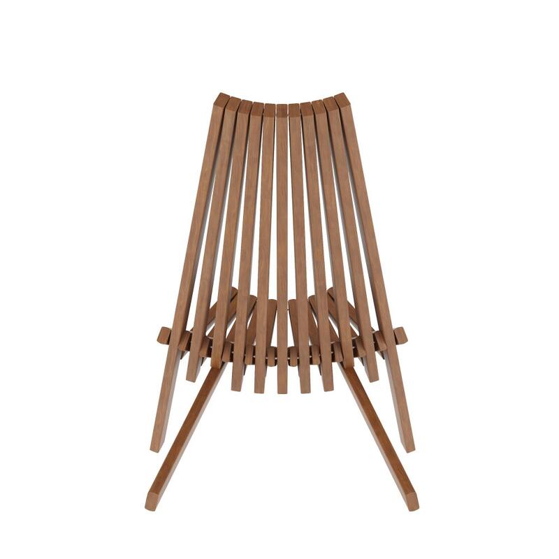Commercial Indoor/Outdoor Low Profile Acacia Wood Patio Folding Chair