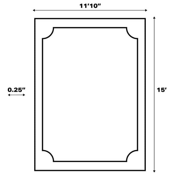 dimension image slide 21 of 33, JONATHAN Y Aarhus Minimalist Angle Geometric Ivory/Cream Area Rug