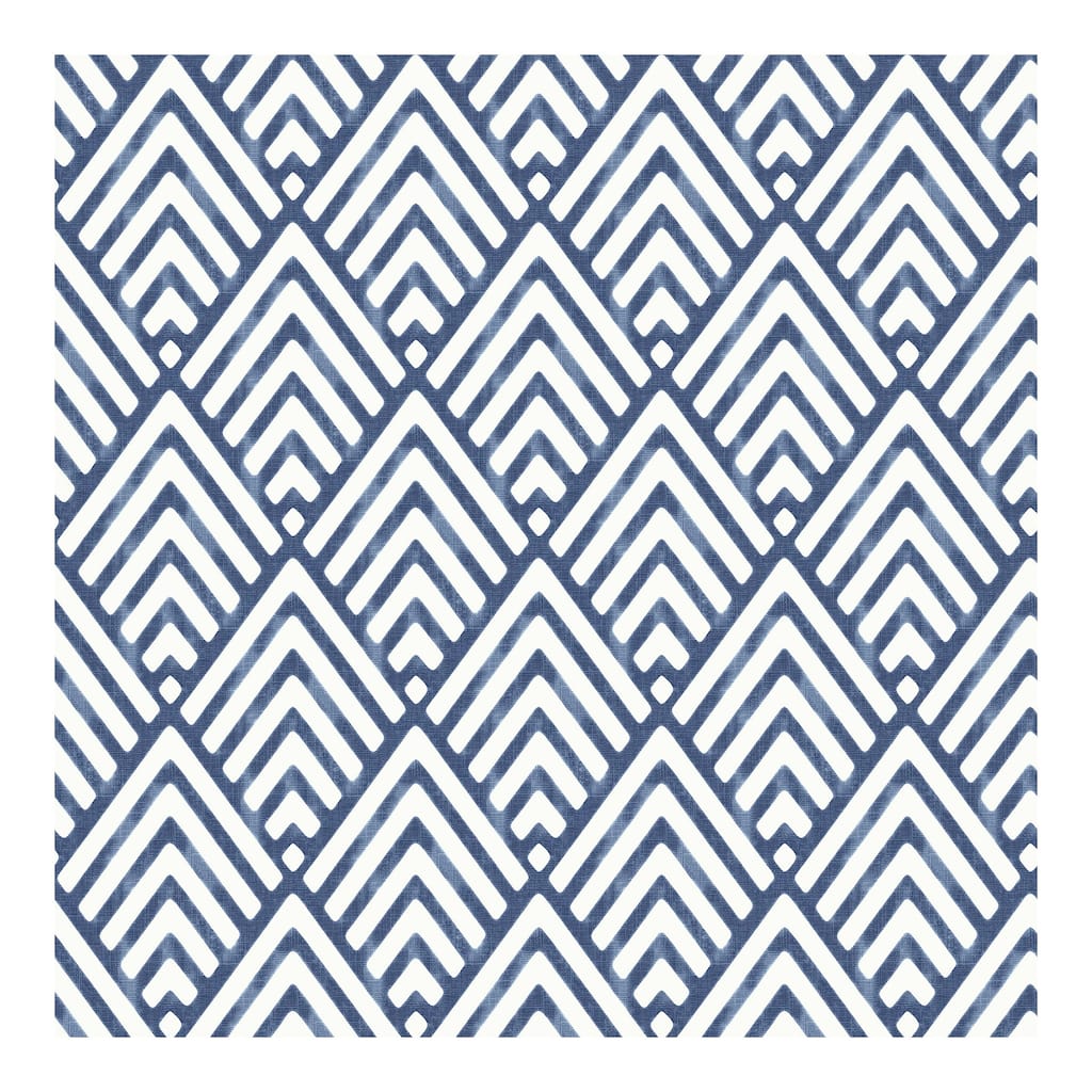 NuWallpaper Arrowhead Deep Blue Peel & Stick Wallpaper - 216in x 20.5in x 0.025in