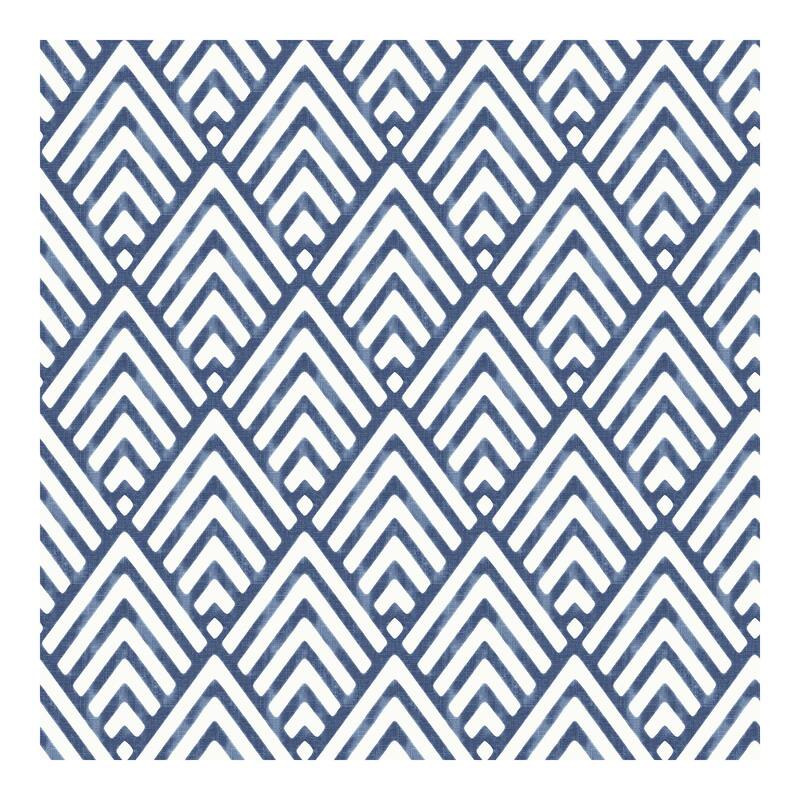 NuWallpaper Arrowhead Deep Blue Peel & Stick Wallpaper - 216in x 20.5in x 0.025in