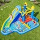 preview thumbnail 2 of 8, Costway Inflatable Water Slide Park with Slide, Jumping Area, Splash - w/ 680W Blower
