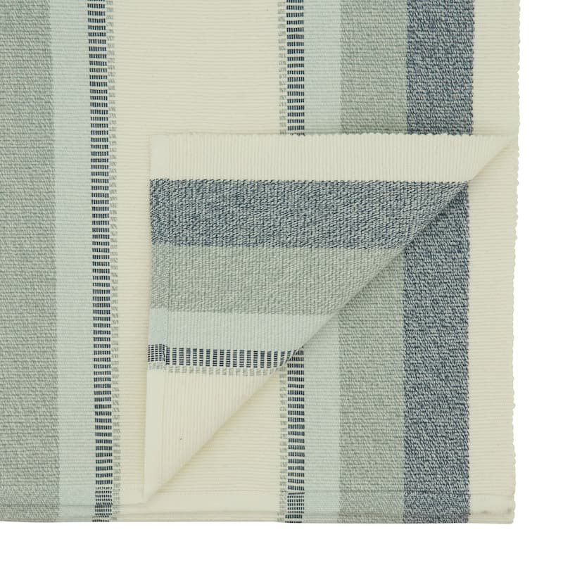 Table Runner With Ribbed Stripe Design - 14"x72"