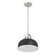 preview thumbnail 1 of 21, Arte Metal 2-Tone Ceiling Light - 12.0"L x 12.0"W x 9.5"H Black