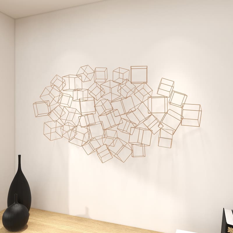 Gold Iron Modern Wall Decor Abstract