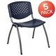 preview thumbnail 29 of 75, Powder-coated Metal/ Plastic Stackable Chair (Set of 5)