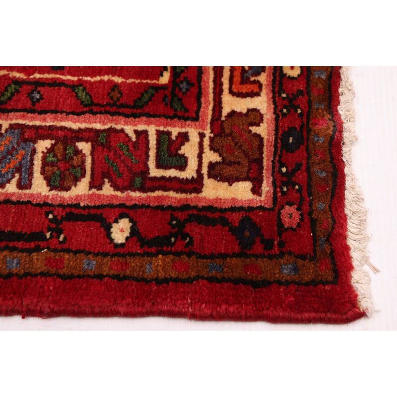 ECARPETGALLERY Hand-knotted Andelz Red Wool Rug - 2'10 x 13'3