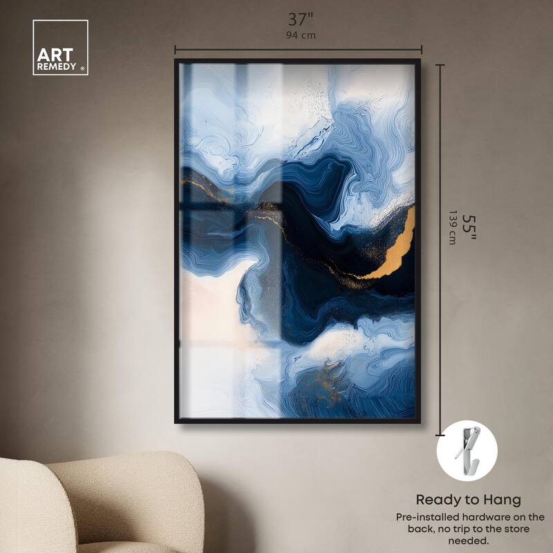 Blue Deep II Shadowbox by Art Remedy