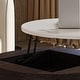 preview thumbnail 11 of 12, Lift-top Modern Nesting Coffee Table Set Of 2, White Sintered Stone Coffee Table Set