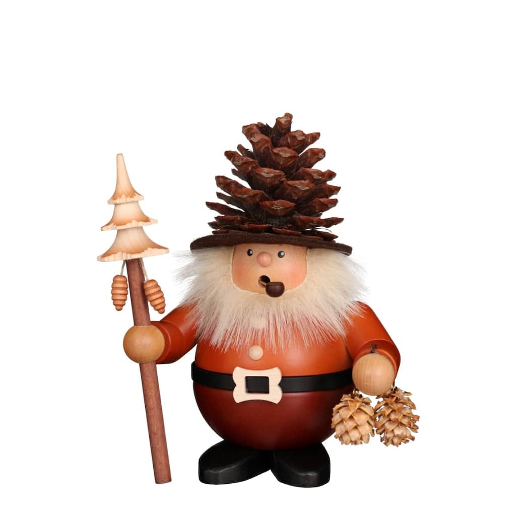 7.25" Vibrant Unique Christian Ulbricht Smoker Rolly Polly Pinecone Man Figure
