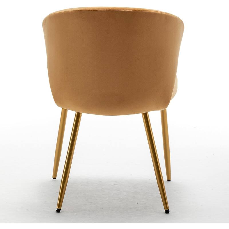 Modern Velvet Accent Chair with Channel-Tufted Design Comfortable and Trendy Armless Seat