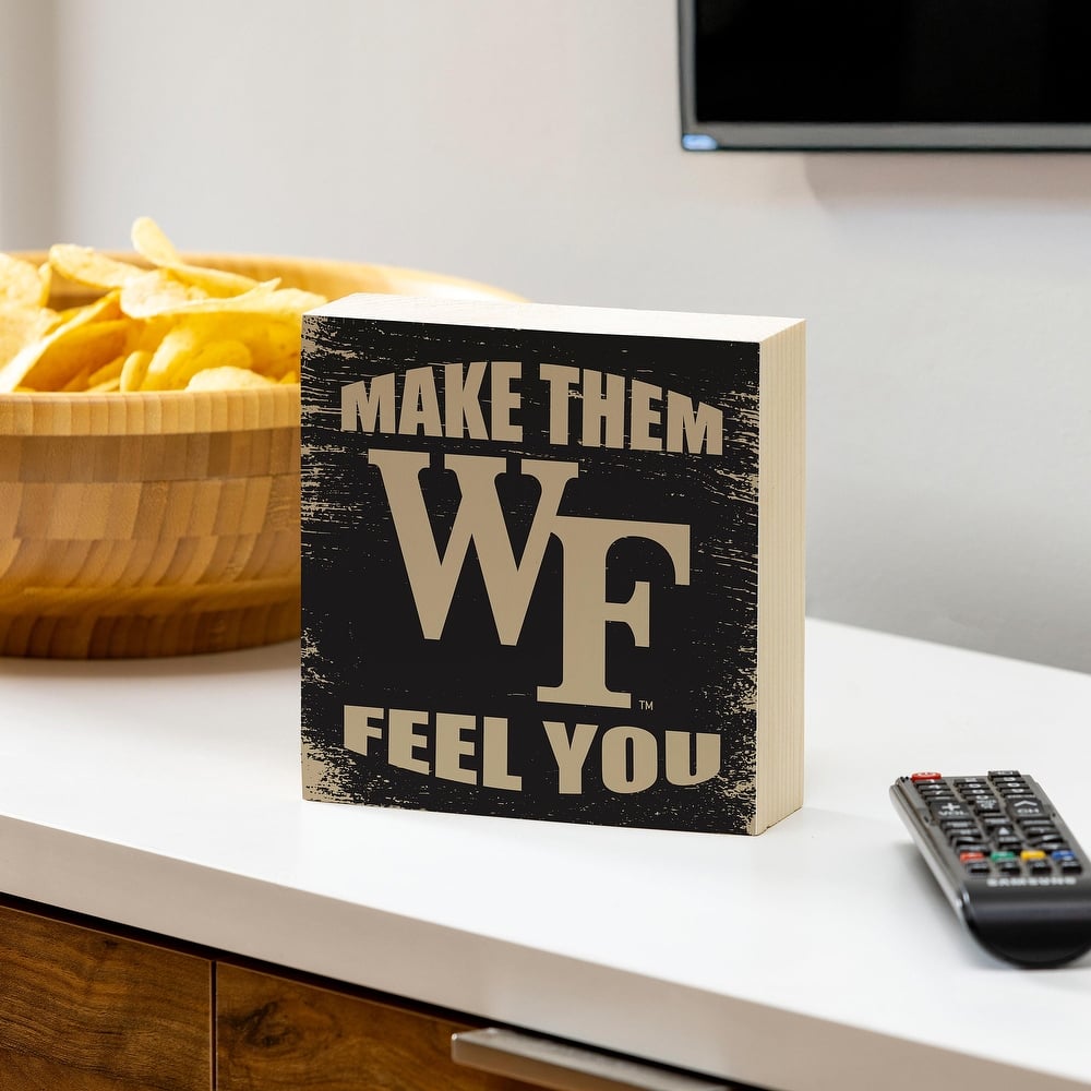Wake Forest University Wooden Tabletop Mantel Shelf Sign