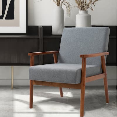 Mid-century Modern Solid Wood Armchair