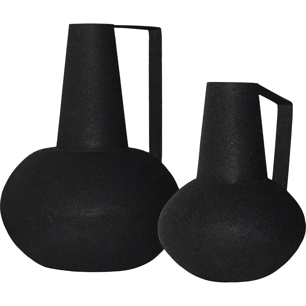 Renwil Monarda Indoor Iron Vase, Matte Black