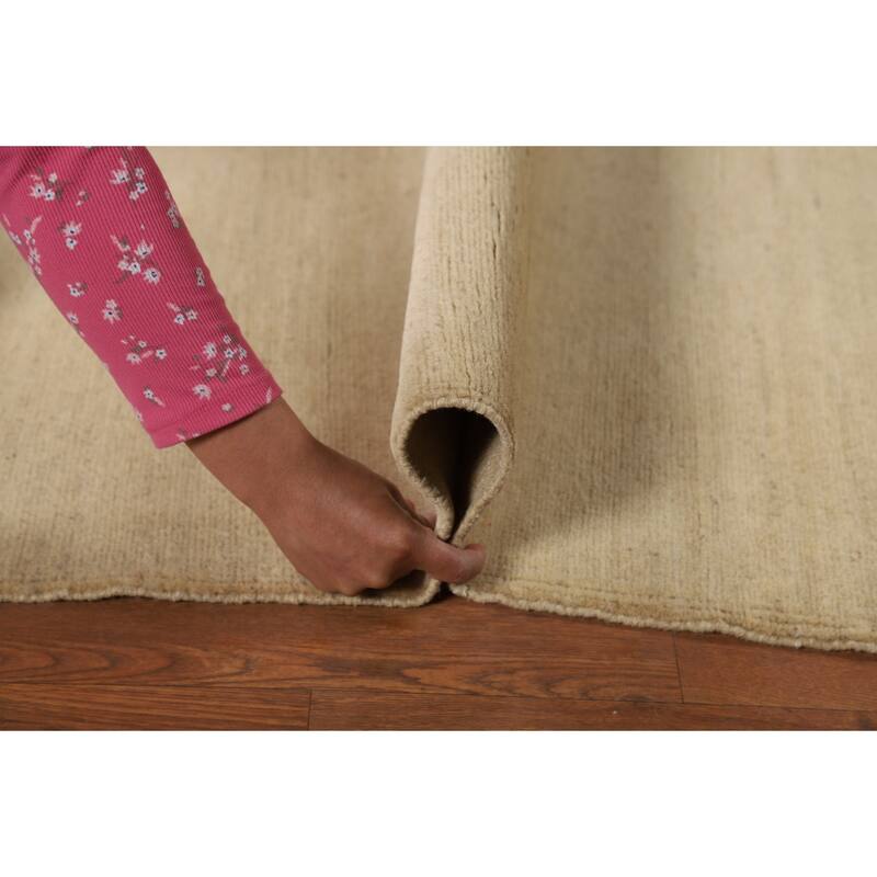 Gabbeh Oriental Foyer Rug Hand-Knotted Contemporary Wool Carpet - 3'4"x 4'10"