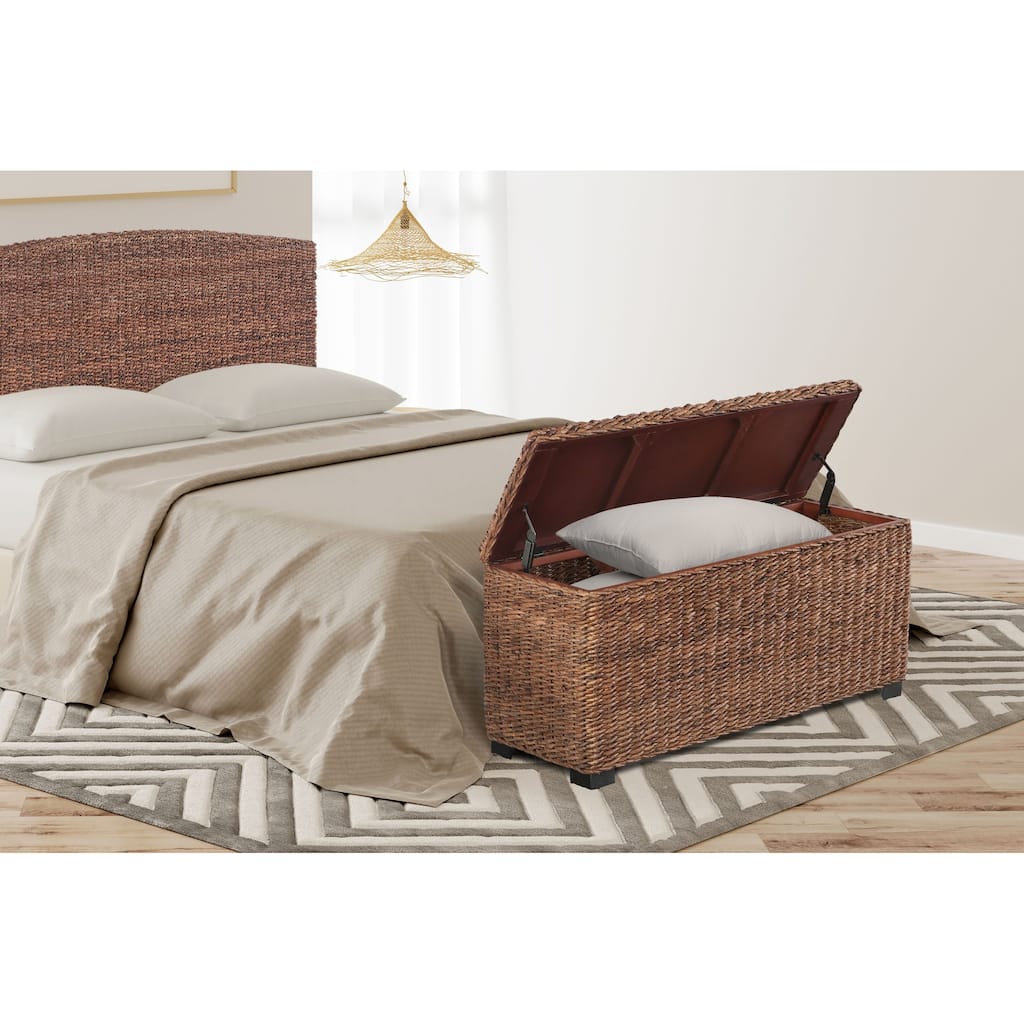 Caswell Woven Banana Leaf Storage Trunk